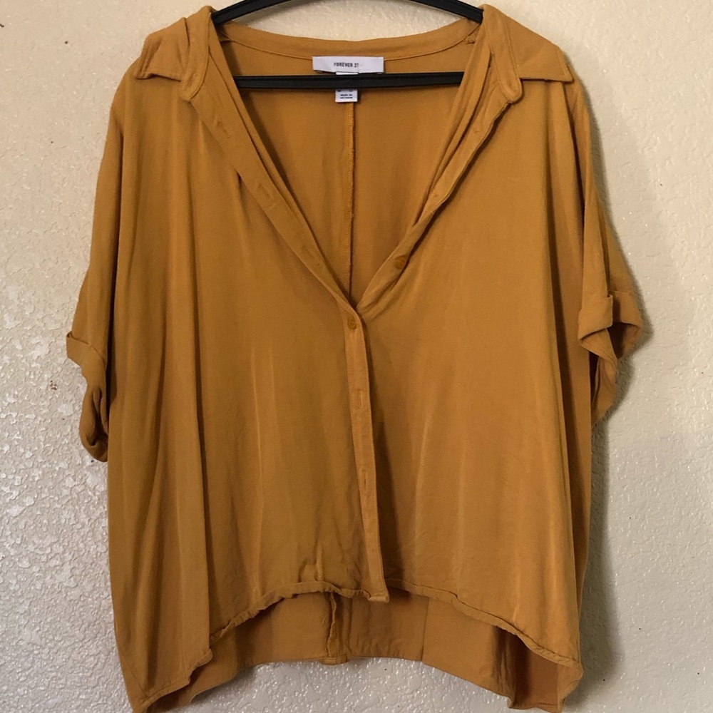 Forever21 2X Button-Front Shirt